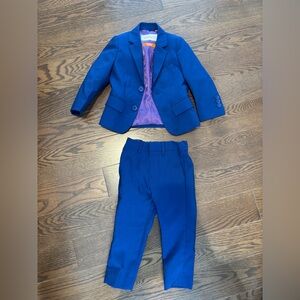 Blue Suit Jacket and Pants Set 2T